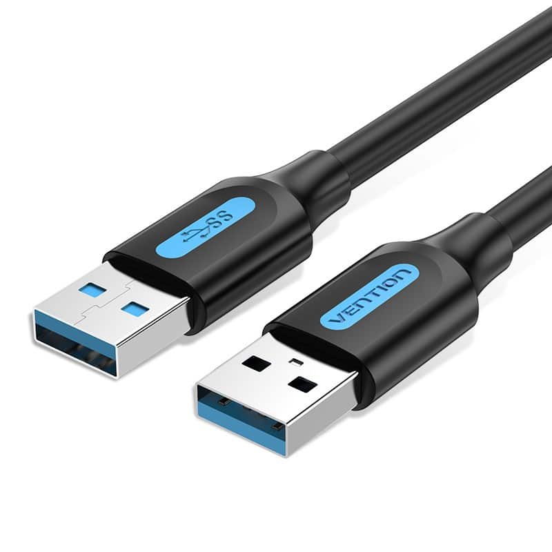 Kabel USB-A do USB-A Vention 0.5m czarny — zdjęcie 1 z 3