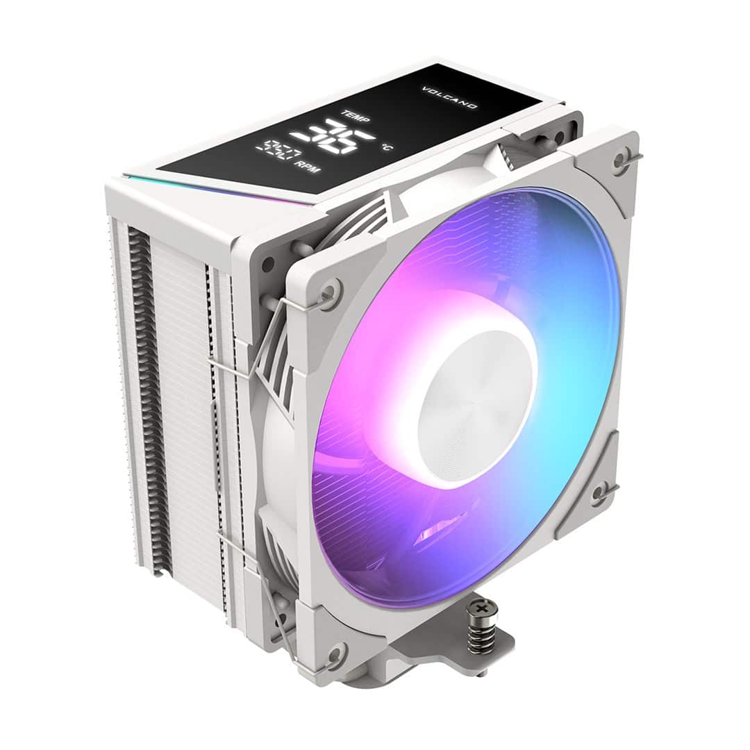 MODECOM CHŁODZENIE CPU VOLCANO 0C T202 LCD ARGB WHITE — zdjęcie 1 z 7