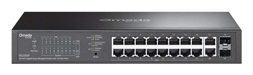 Switch TP-LINK ES220GP Omada Easy Managed — zdjęcie 1 z 5