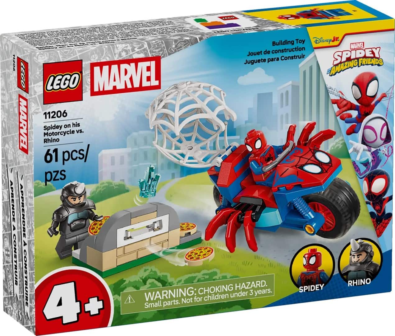 LEGO Marvel 11206 - Spidey na motocyklu kontra Rhino — zdjęcie 1 z 8