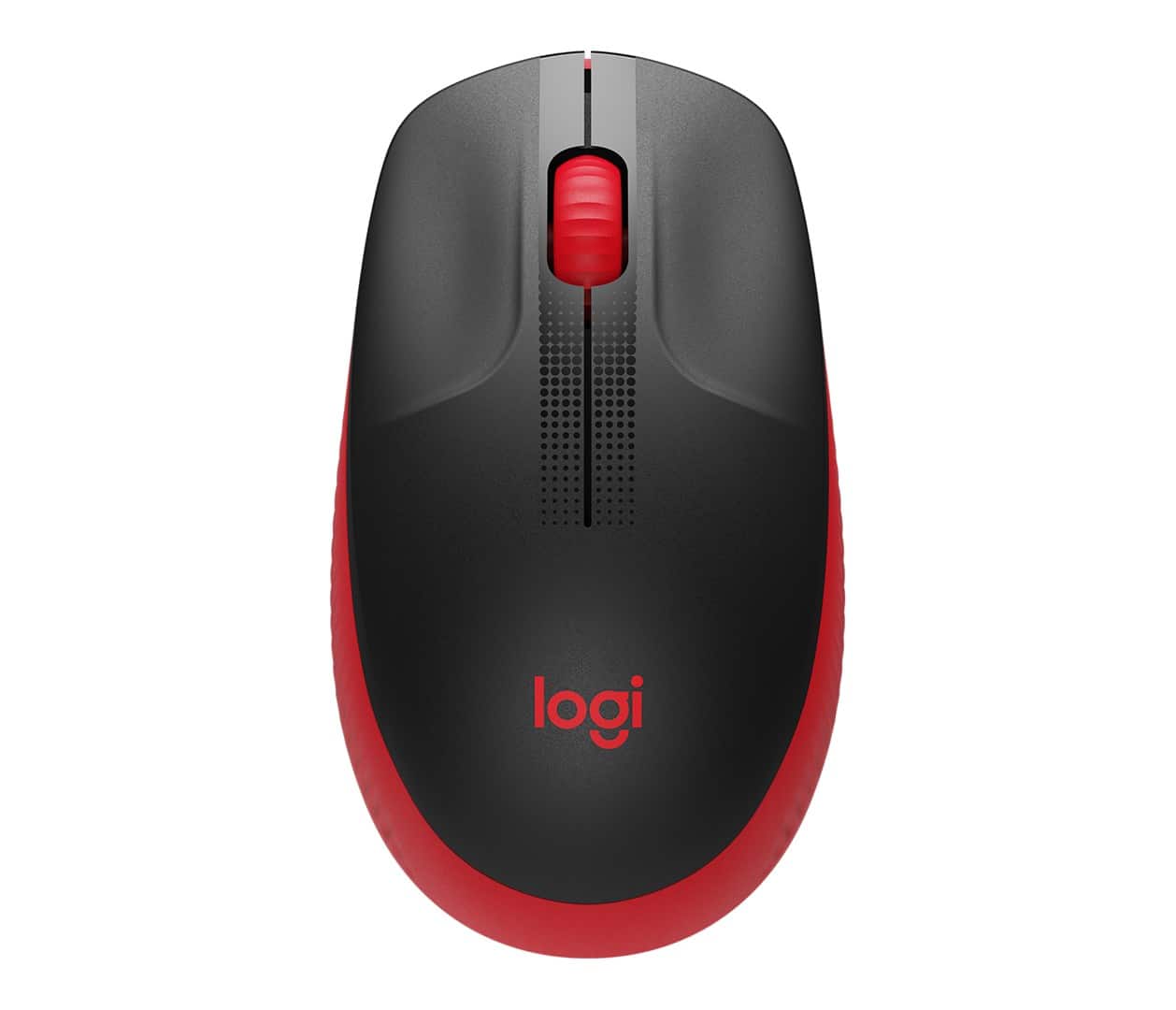 MYSZ LOGITECH M190 RED - Oburęczna, Czarna — zdjęcie 1 z 5