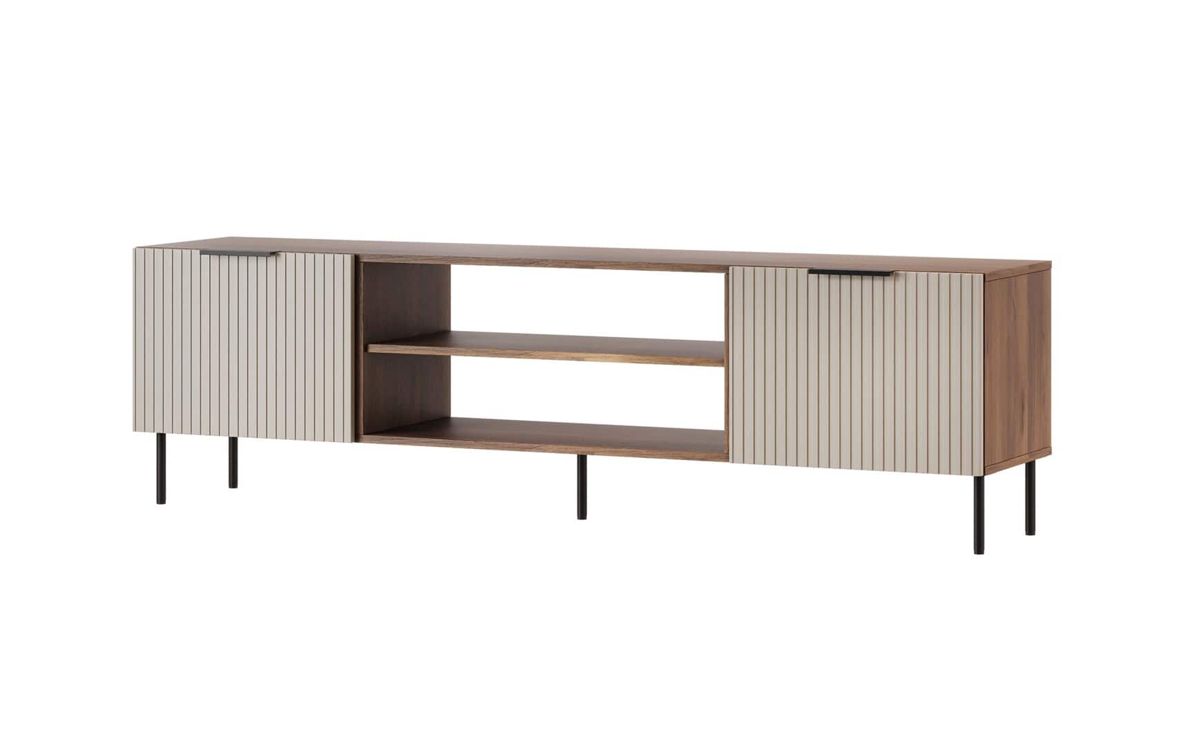 Szafka RTV ALMERA 180,5x42x52,5 orzech/kaszmir — zdjęcie 1 z 4