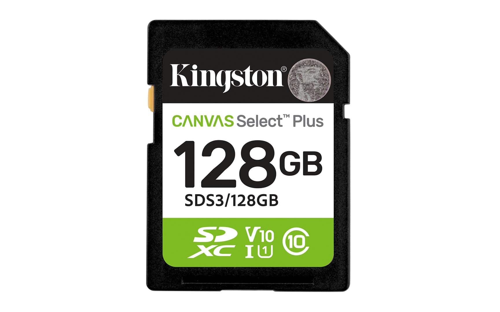 KINGSTON SDXC 128GB Canvas Select Plus Gen3 150MB/s — zdjęcie 1 z 4
