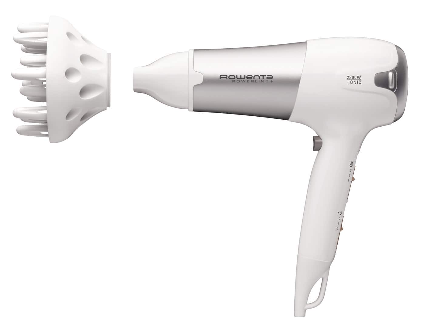 Suszarka do włosów Rowenta CV5090 (2300W; kolor biały, kolor szary) — zdjęcie 1 z 6