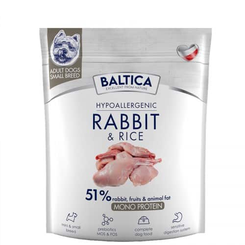 BALTICA NUTRACEUTIC Hypoallergenic Rabbit & Rice XS / S 1kg — zdjęcie 1 z 2