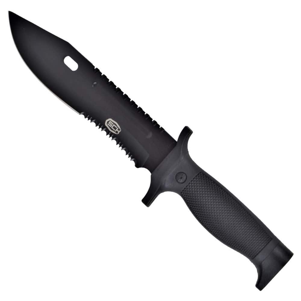 Nóż Taktyczny SCK 828-6 Black - Czarny Ostrze — zdjęcie 1 z 4