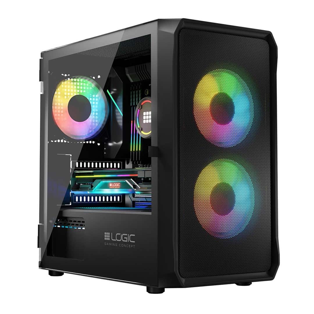 LOGIC OBUDOWA PORTOS ARGB MINI USB 3.0 BLACK — zdjęcie 1 z 8