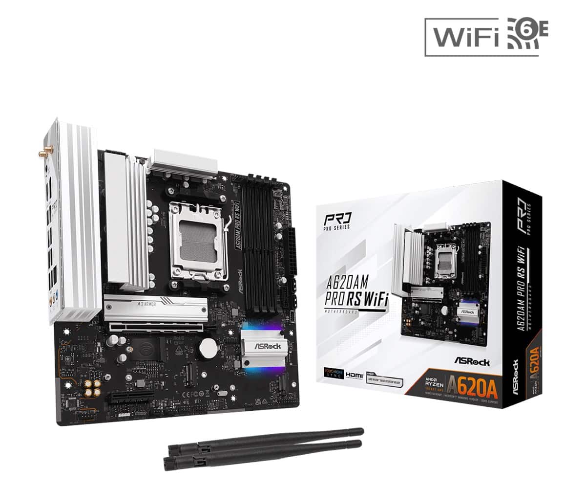 Płyta główna Asrock A620AM PRO RS WIFI Socket AM5 — zdjęcie 1 z 5