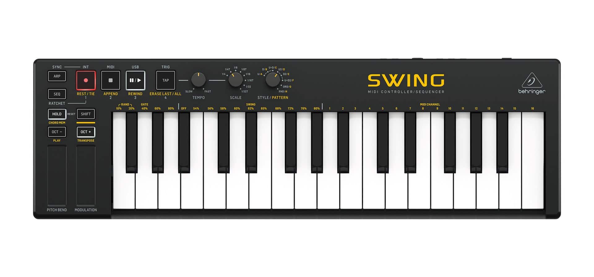 Behringer SWING - Klawiatura sterująca USB/MIDI/CV — zdjęcie 1 z 2