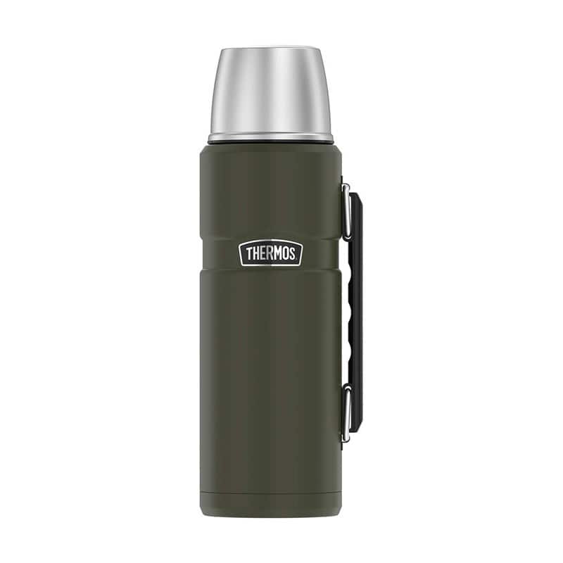 Termos z uchwytem na napoje 1,2l THERMOS - zieleń wojskowa — zdjęcie 1 z 4