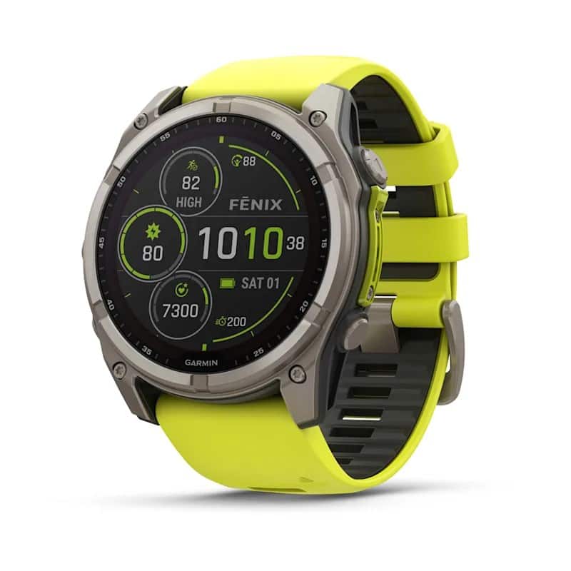 Zegarek sportowy Garmin Fenix 8 Solar Sapphire Titanium Amp 51 mm Yellow/Graphite — zdjęcie 1 z 6