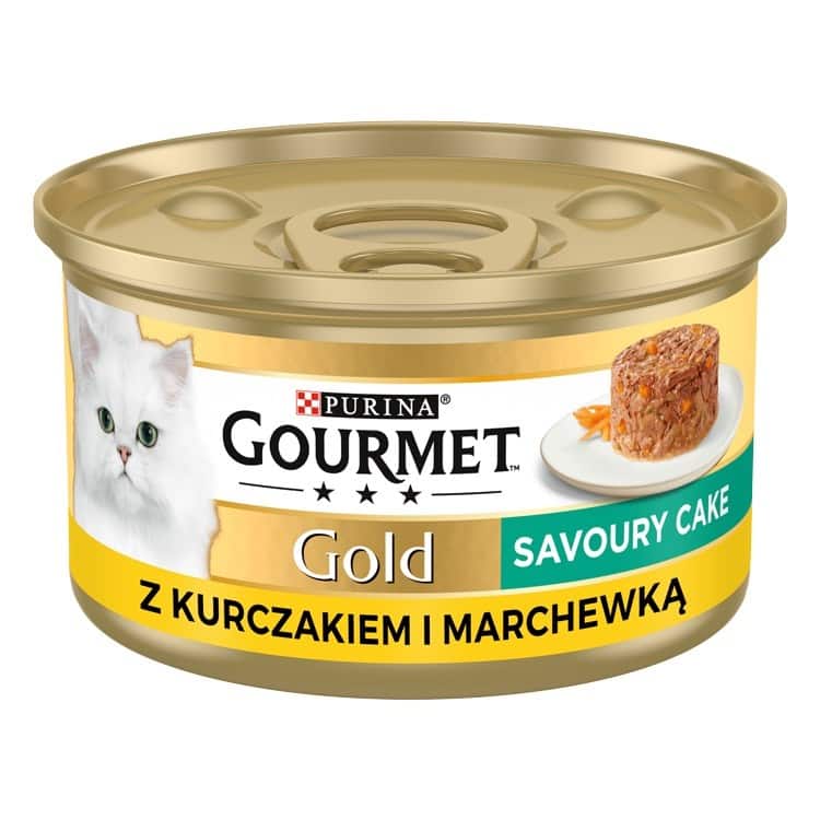Gourmet Gold Savoury Cake kurczak i marchewka - mokra karma dla kota - 85 g — zdjęcie 1 z 8