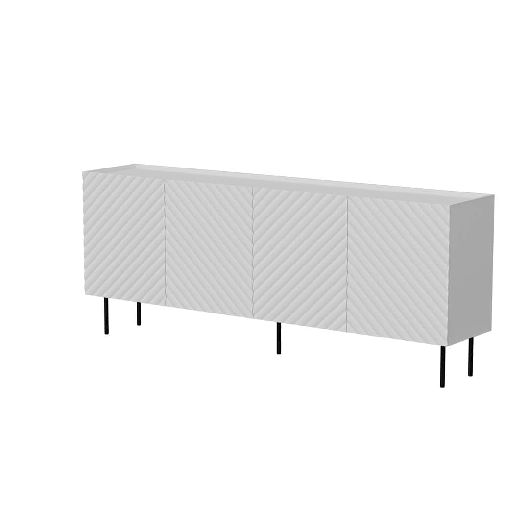 Komoda 4D LUCCA 200x40x80 biały — zdjęcie 1 z 4