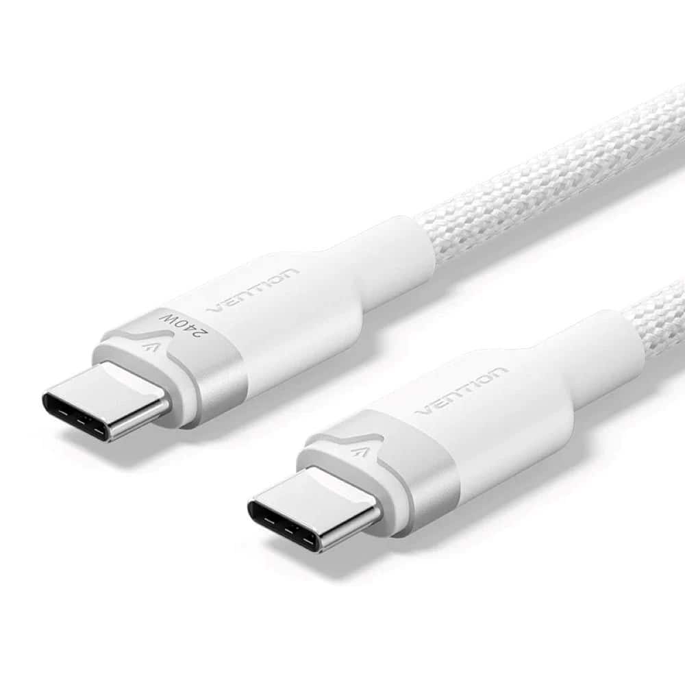 Kabel USB-C do USB-C Vention USB 2.0 5A 240W 1m czarny — zdjęcie 1 z 4