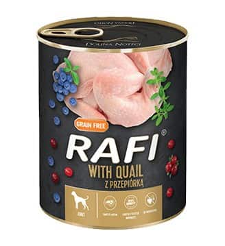 Karma Rafi dla psa przepiórka borówka żurawina 800g