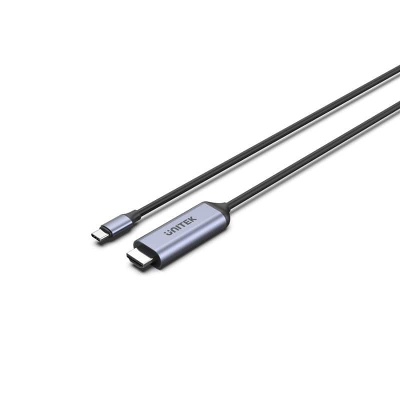 UNITEK KABEL USB-C - HDMI 8K, USB 4, HDR10+, 1,8M — zdjęcie 1 z 4