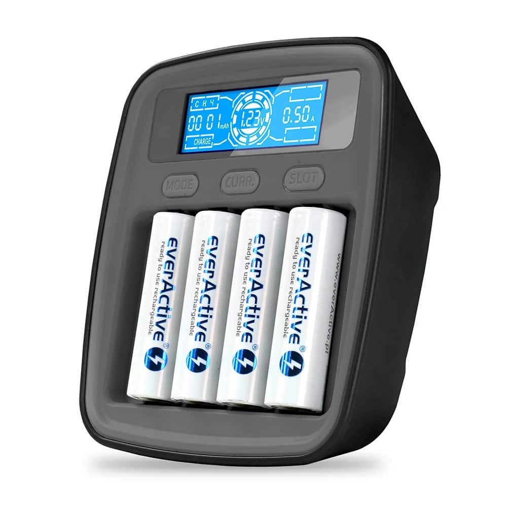 EVERACTIVE NC1000MV2 - Ładowarka USB-C dla 4 baterii — zdjęcie 1 z 6