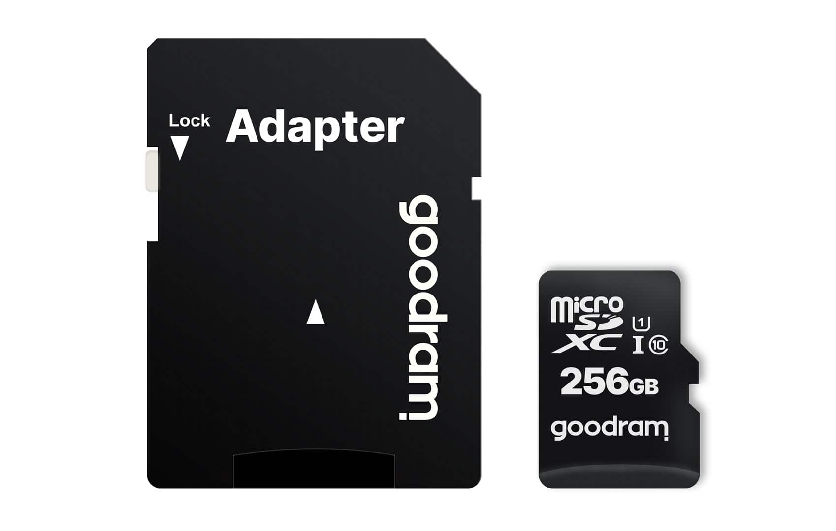 GOODRAM microSDXC 256GB class 10 UHS I + adapter — zdjęcie 1 z 5