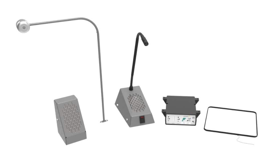CONTACTA INTERKOM STS-K058, ZESTAW INTERKOMOWY Z PĘTLĄ INDUKCYJNĄ, Z MIKROFONEM POWIERZCHNIOWYM PRZYKLEJANYM NA SZYBĘ — zdjęcie 1 z 3