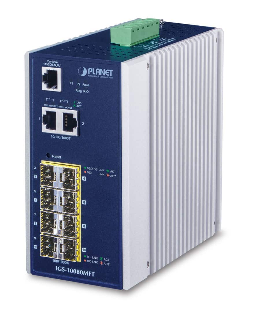 Switch Planet IGS-10080MFT 8x 10/100/1000Mbps