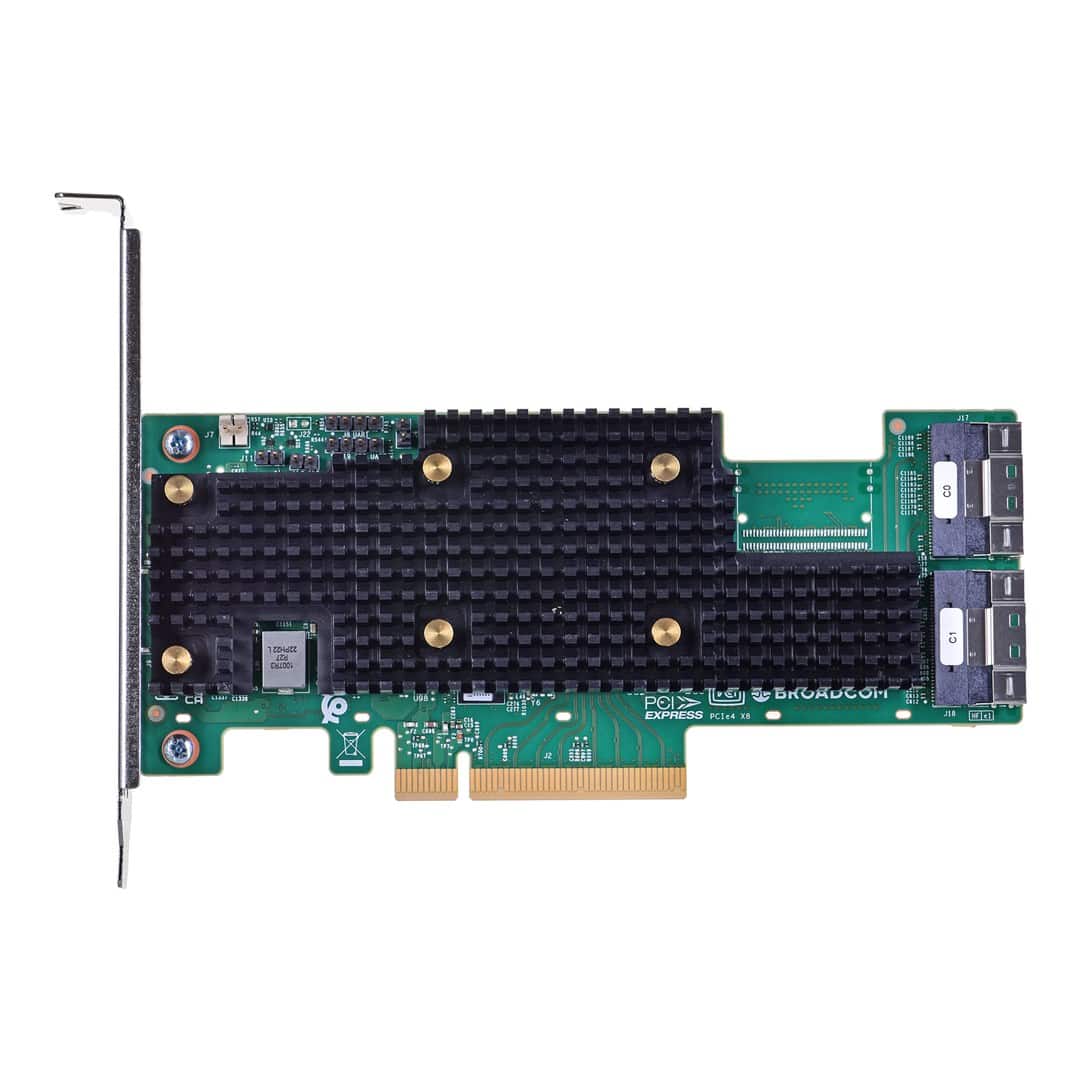 Broadcom karta eHBA 9600-16i 24Gb/s SAS/SATA/NVMe PCIe 4.0 x8, 2 x8 SFF-8654 — zdjęcie 1 z 2