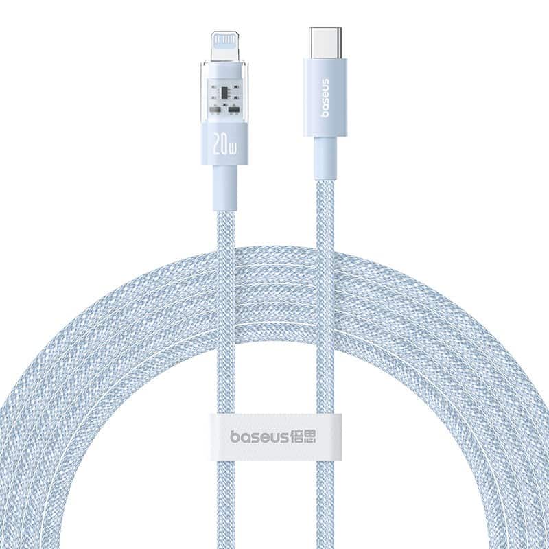 Kabel Baseus Gem USB C-Lightning 20W 2m (niebieski) — zdjęcie 1 z 6