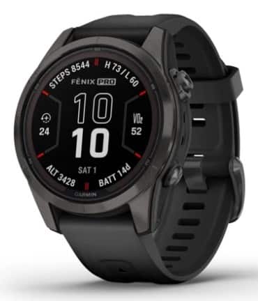 Zegarek Garmin Fenix 7S Pro Sapphire Solar, 42mm MIP Black — zdjęcie 1 z 8