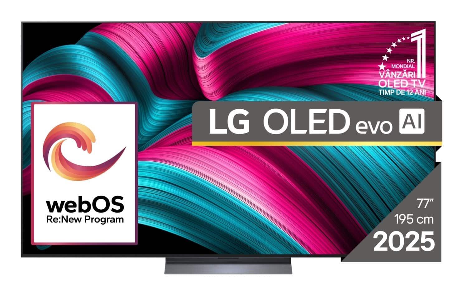 Telewizor LG OLED77C51LA OLED EVO 77'' 4K Ultra HD 144 Hz WebOS Dolby Atmos Czarny — zdjęcie 1 z 8