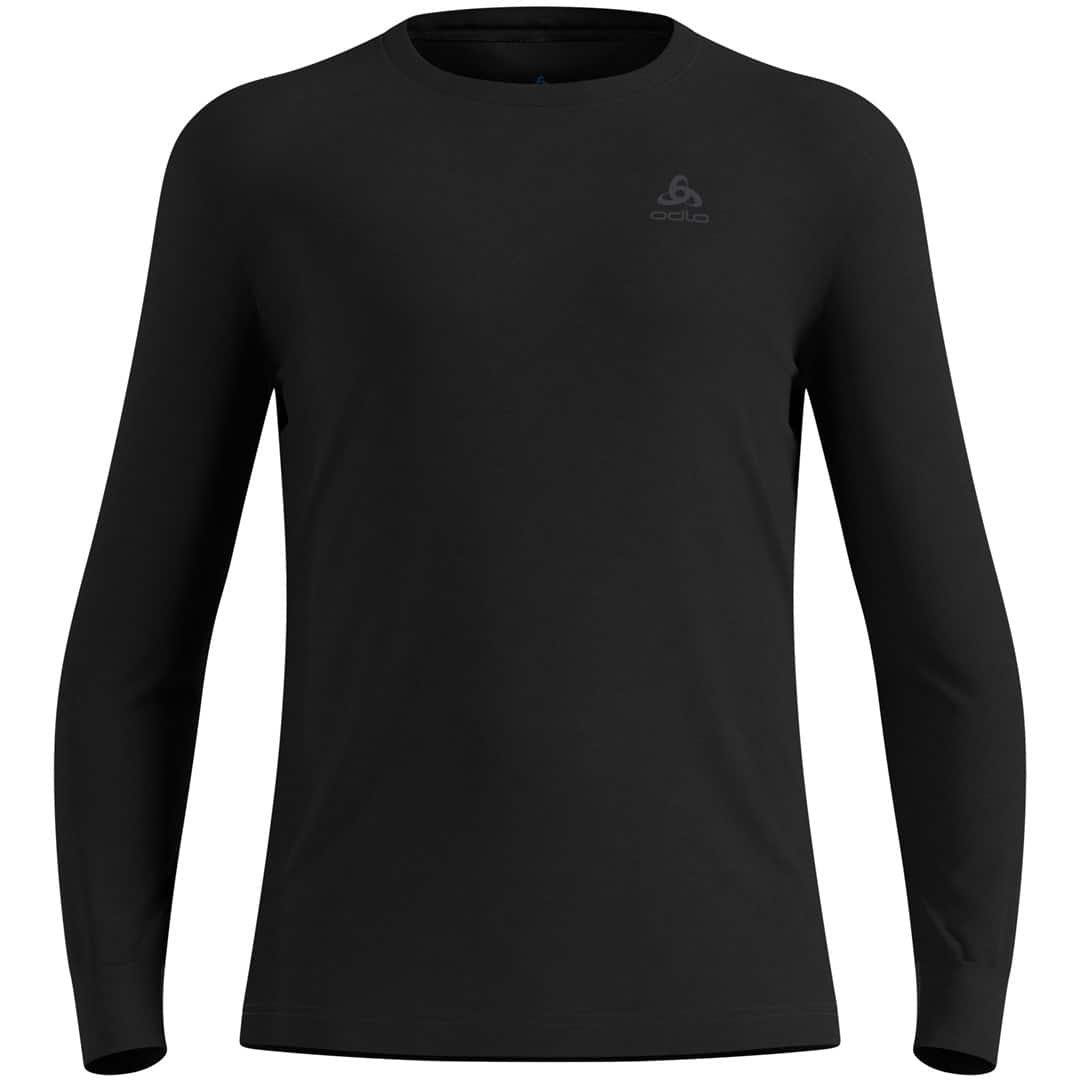 Koszulka męska Odlo BL TOP crew neck l/s MERINO 200 roz. M Czarna — zdjęcie 1 z 6