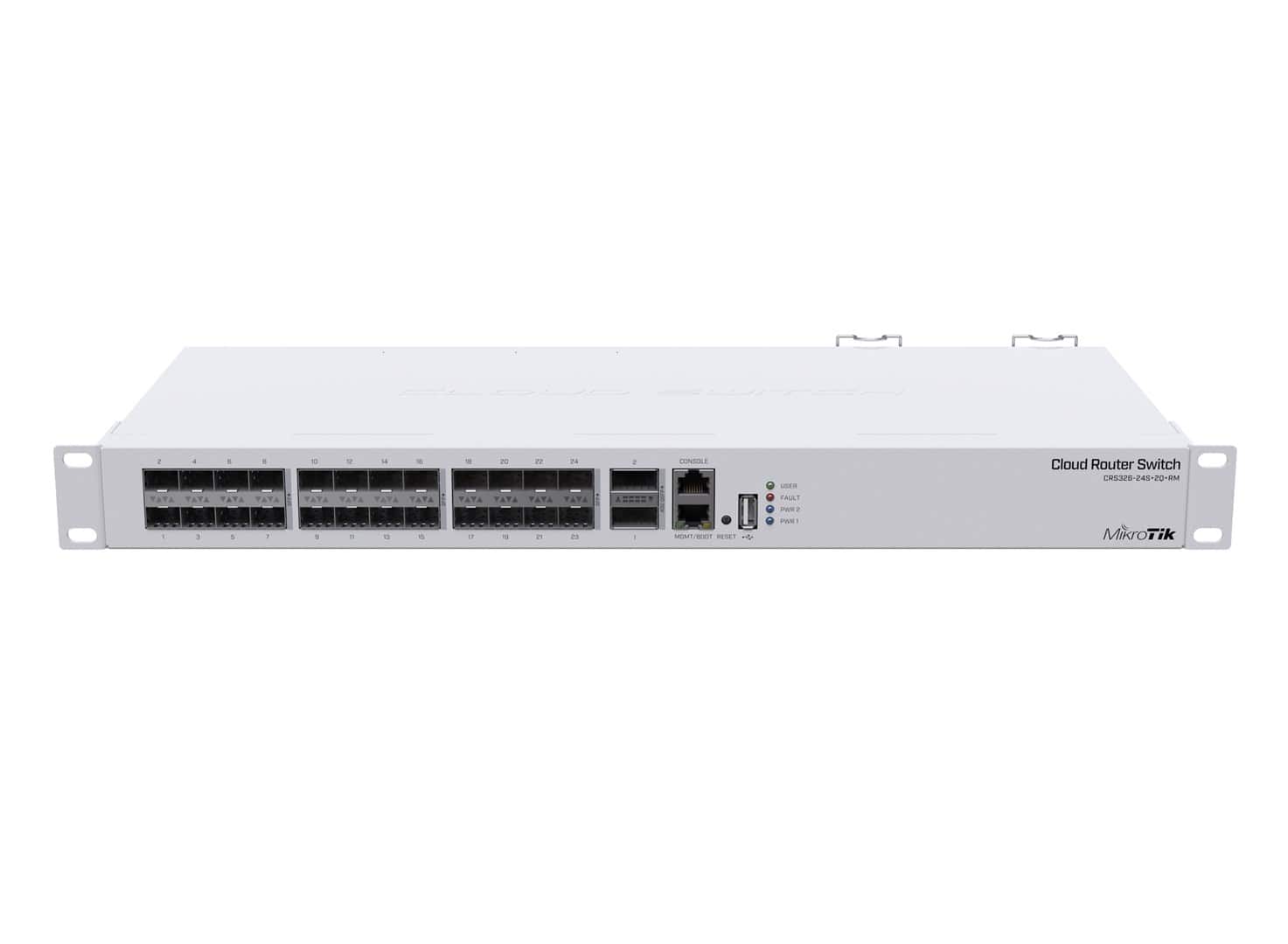 Switch Mikrotik CRS336-24S+2Q+RM 25p Zarządzany — zdjęcie 1 z 5