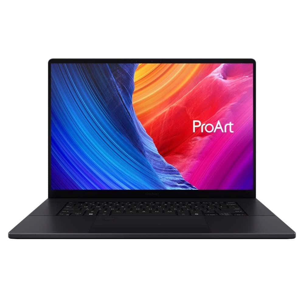 ASUS ProArt P16 H7606WX-SE011X Ryzen AI 9 HX 370 16.0" 4K Touch 120Hz Anti-reflection 64GB LPDDR5X 2xSSD2TB GeForce RTX 5090 24GB Cam FHD WiFi+BT 90WHrs W11Pro Nano Black — zdjęcie 1 z 7