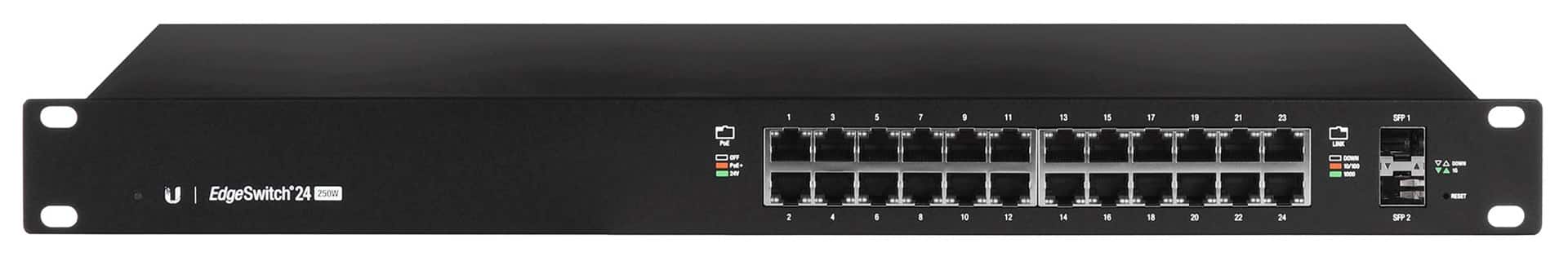 Switch Ubiquiti EdgeSwitch 24 PoE 26p 220W Managed — zdjęcie 1 z 8
