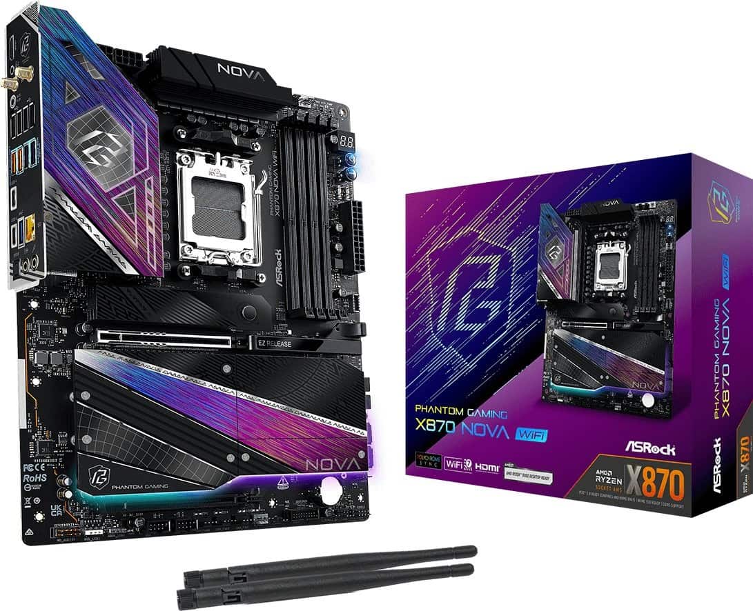 Płyta główna ASRock X870 NOVA WIFI Socket AM5 — zdjęcie 1 z 8
