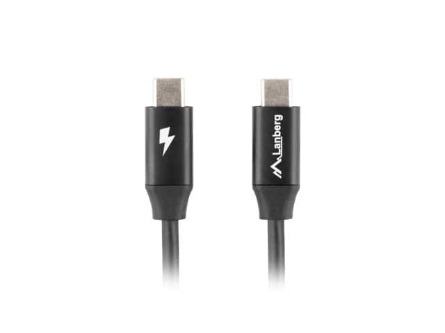 LANBERG KABEL USB-C 2.0 1M CZARNY — zdjęcie 1 z 3