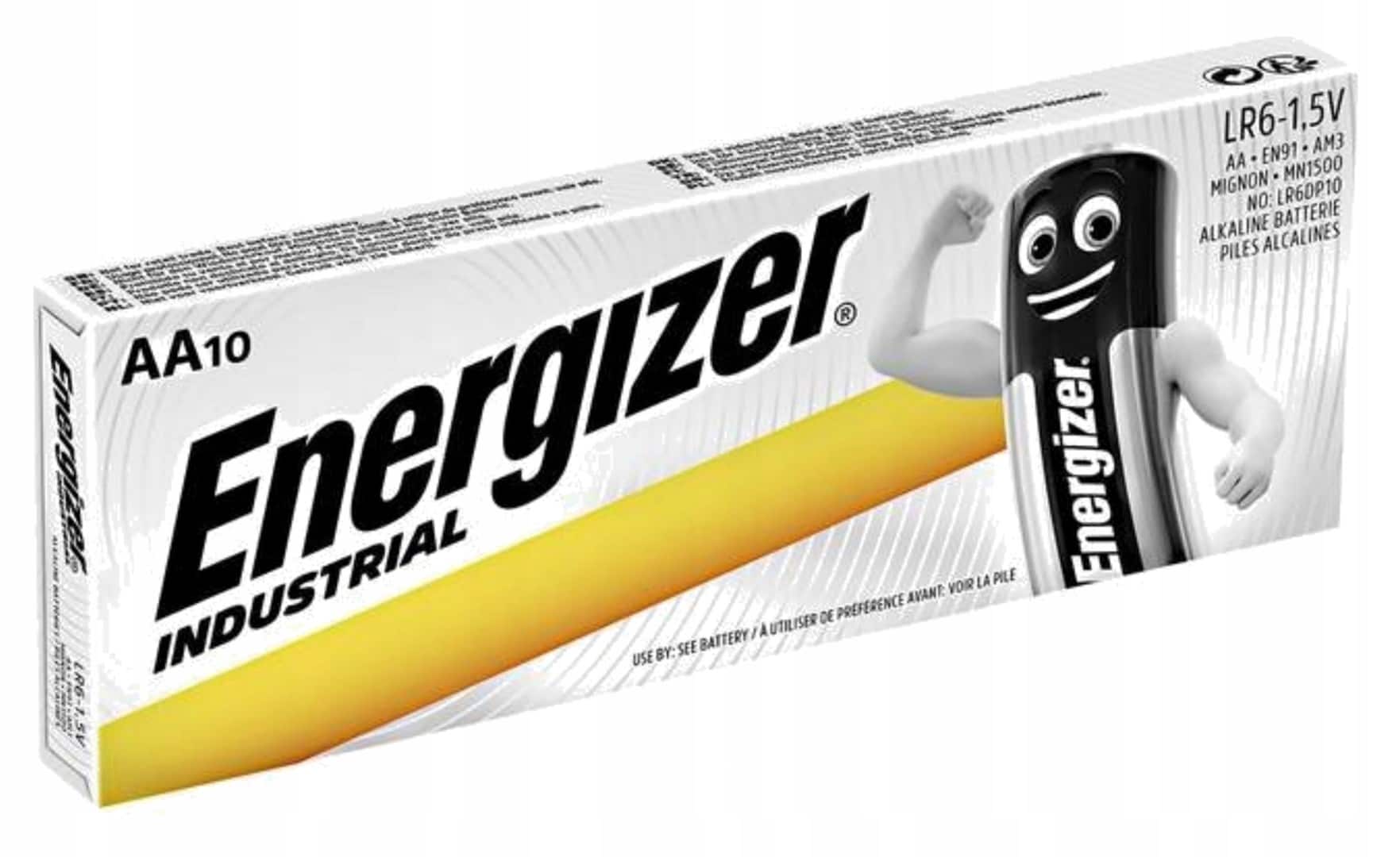 ENERGIZER BATERIA INDUSTRIAL PRO AA LR6 1,5V 10 SZTUK — zdjęcie 1 z 3