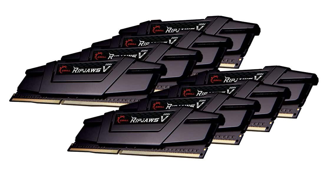 G.SKILL RIPJAWSV DDR4 256GB 8X32GB 3200MHZ CL14 — zdjęcie 1 z 4