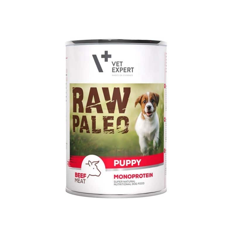 VetExpert Raw Paleo Wołowina Puppy Can 400g — zdjęcie 1 z 5