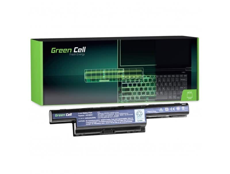 GREEN CELL BATERIA DO ACER ASPIRE 5740G 5741G 5742G 5749Z 5750G 5755G / 11,1V 4400MAH — zdjęcie 1 z 8