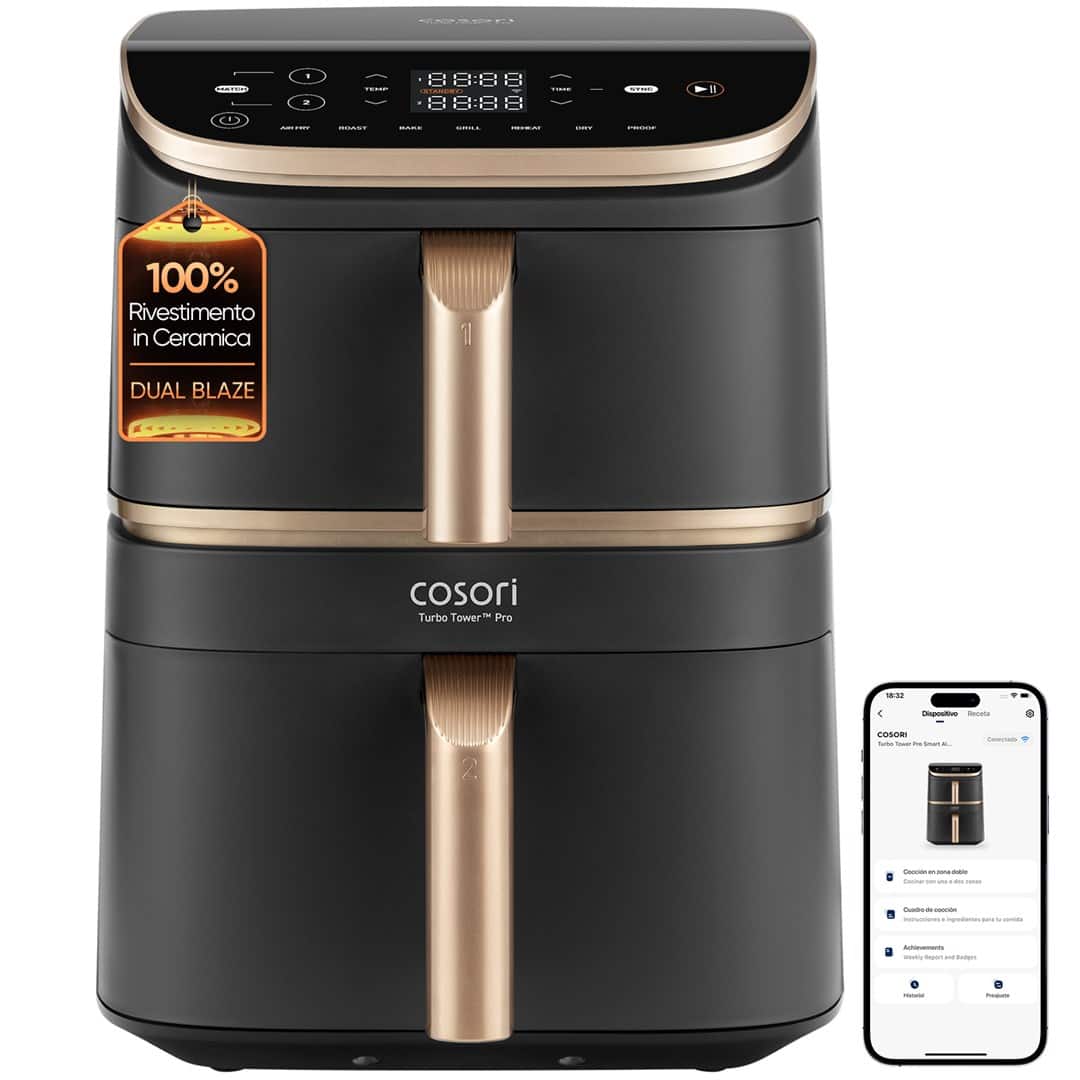 Frytownica 10,8L Cosori Airfryer Turbo Tower Pro Smart CAF-DC123S-DEUR — zdjęcie 1 z 3