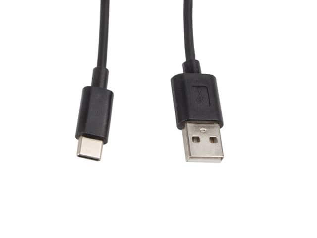 Kabel Lanberg CA-USBO-10CC-0010-BK (USB 2.0 typu A M - USB typu C M; 1m; kolor czarny) — zdjęcie 1 z 2