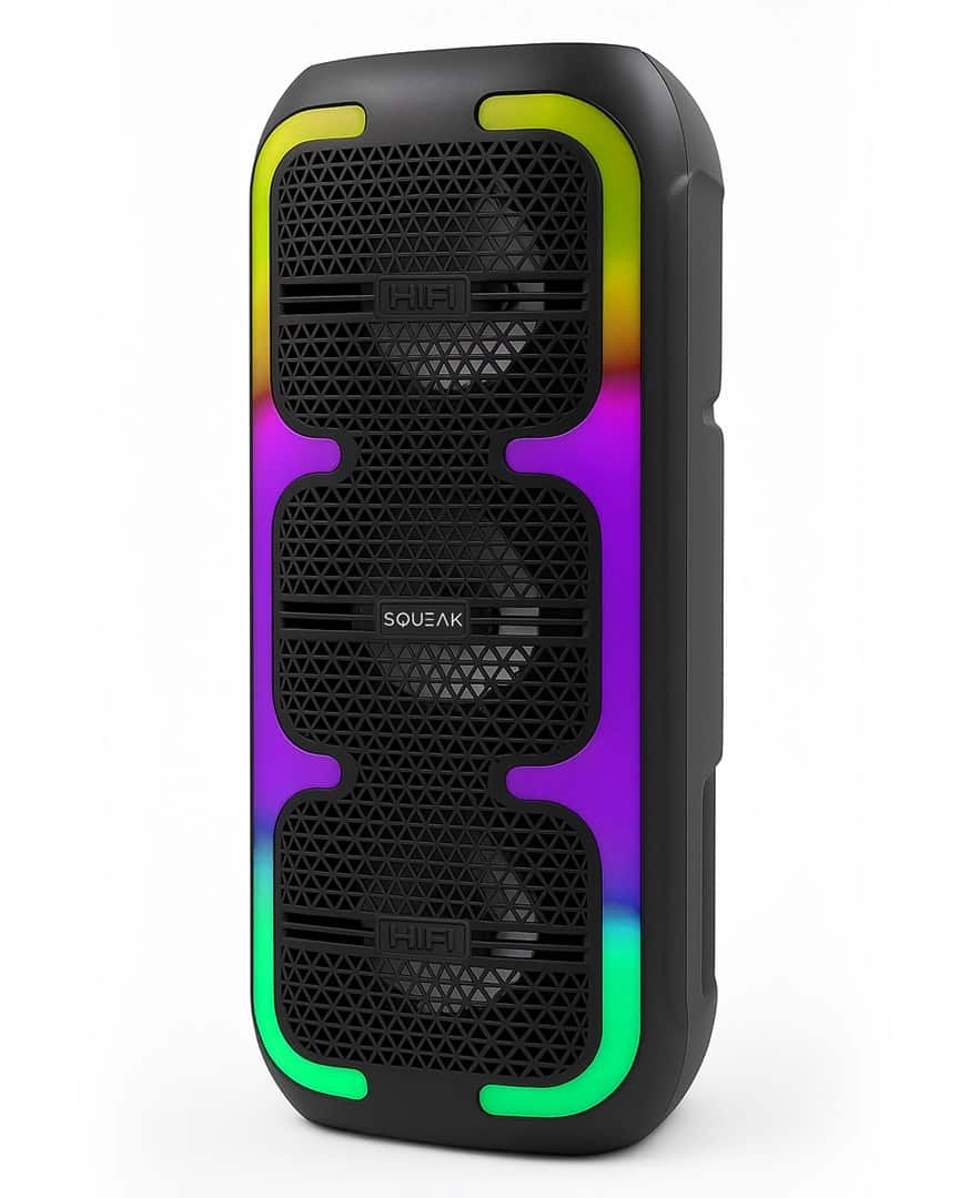 SQUEAK GŁOŚNIK KARAOKE BEATONE BLUETOOTH 5.3, 45W RADIO FM, MICROSD, AUX, USB, USB-C SQ1009 — zdjęcie 1 z 8