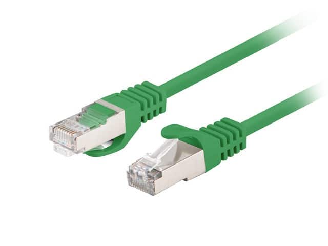 PATCHCORD KAT.6 FTP 0.5M ZIELONY FLUKE LANBERG 10-PACK — zdjęcie 1 z 2