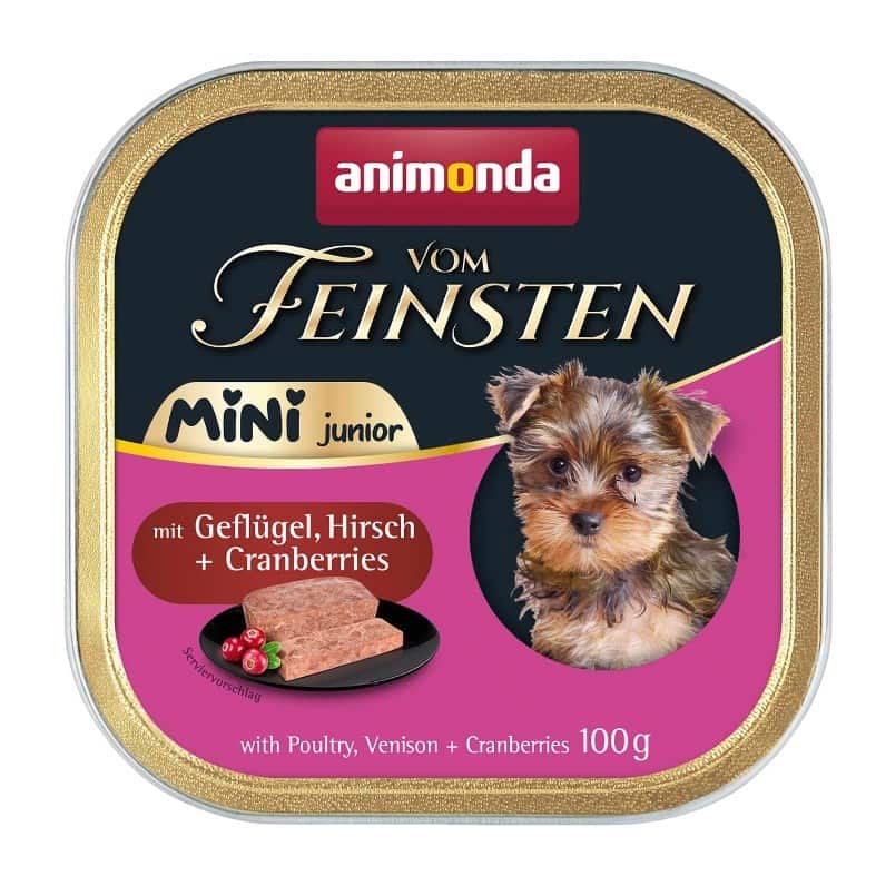 ANIMONDA Vom Feinsten Mini Junior with Poultry, venison + cranberries 100g