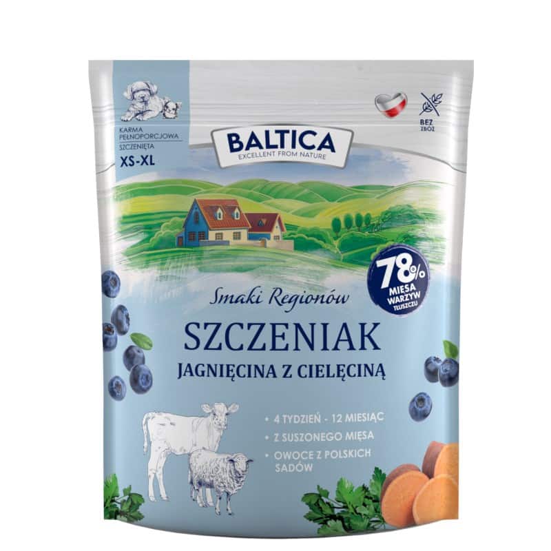 BALTICA SMAKI REGIONÓW Szczeniak Jagnięcina z cielęciną S / L / XL 1kg — zdjęcie 1 z 2