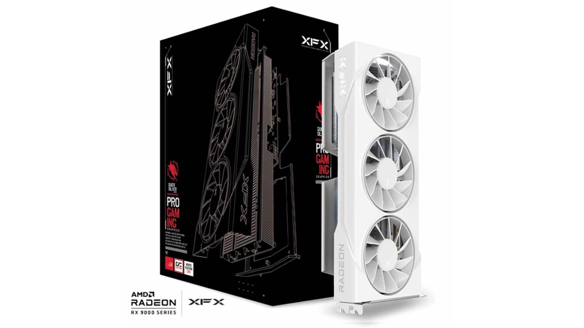Karta graf. XFX SWIFT RX 9060XT OC White 3-FAN 16GB — zdjęcie 1 z 7