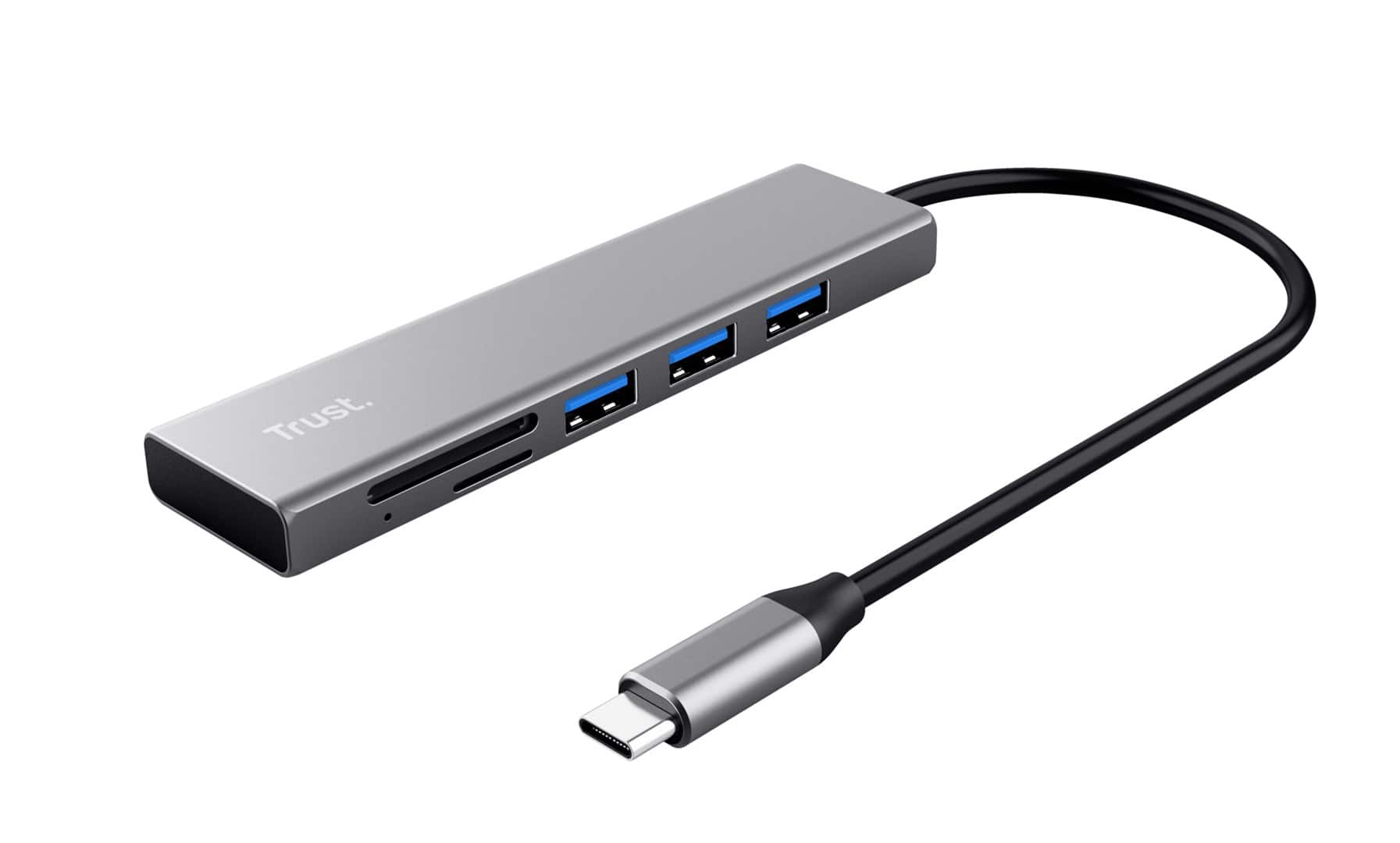 Trust HALYX FAST USB-C HUB CARD  READER — zdjęcie 1 z 7