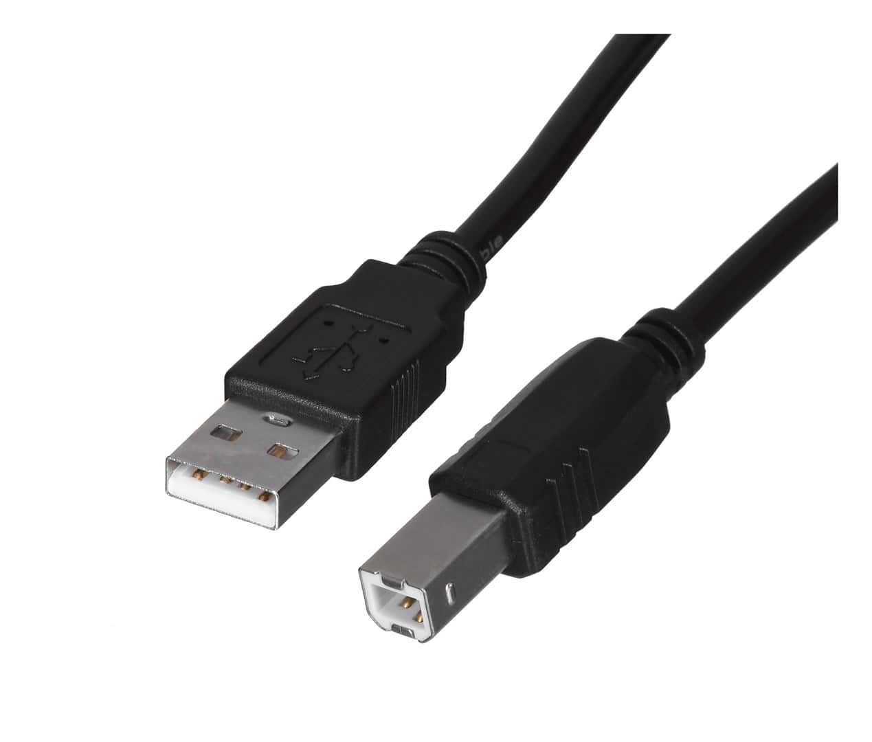 Kabel Lanberg CA-USBA-10CC-0018-BK (USB 2.0 M - USB 2.0 M; 1,8m; kolor czarny) — zdjęcie 1 z 3