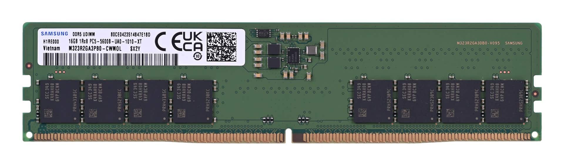 Samsung UDIMM non-ECC 16GB DDR5 5600MHz — zdjęcie 1 z 5