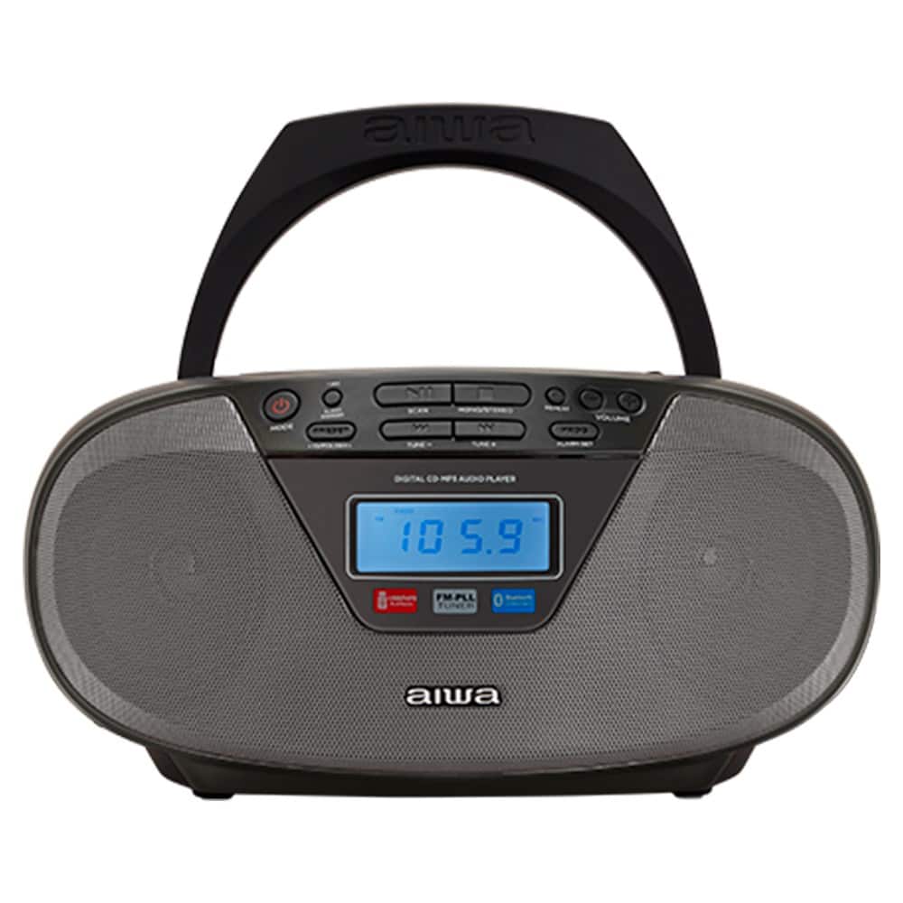 AIWA Boombox BBTU-400BK CD/FM RDS/USB/BT czarny — zdjęcie 1 z 8
