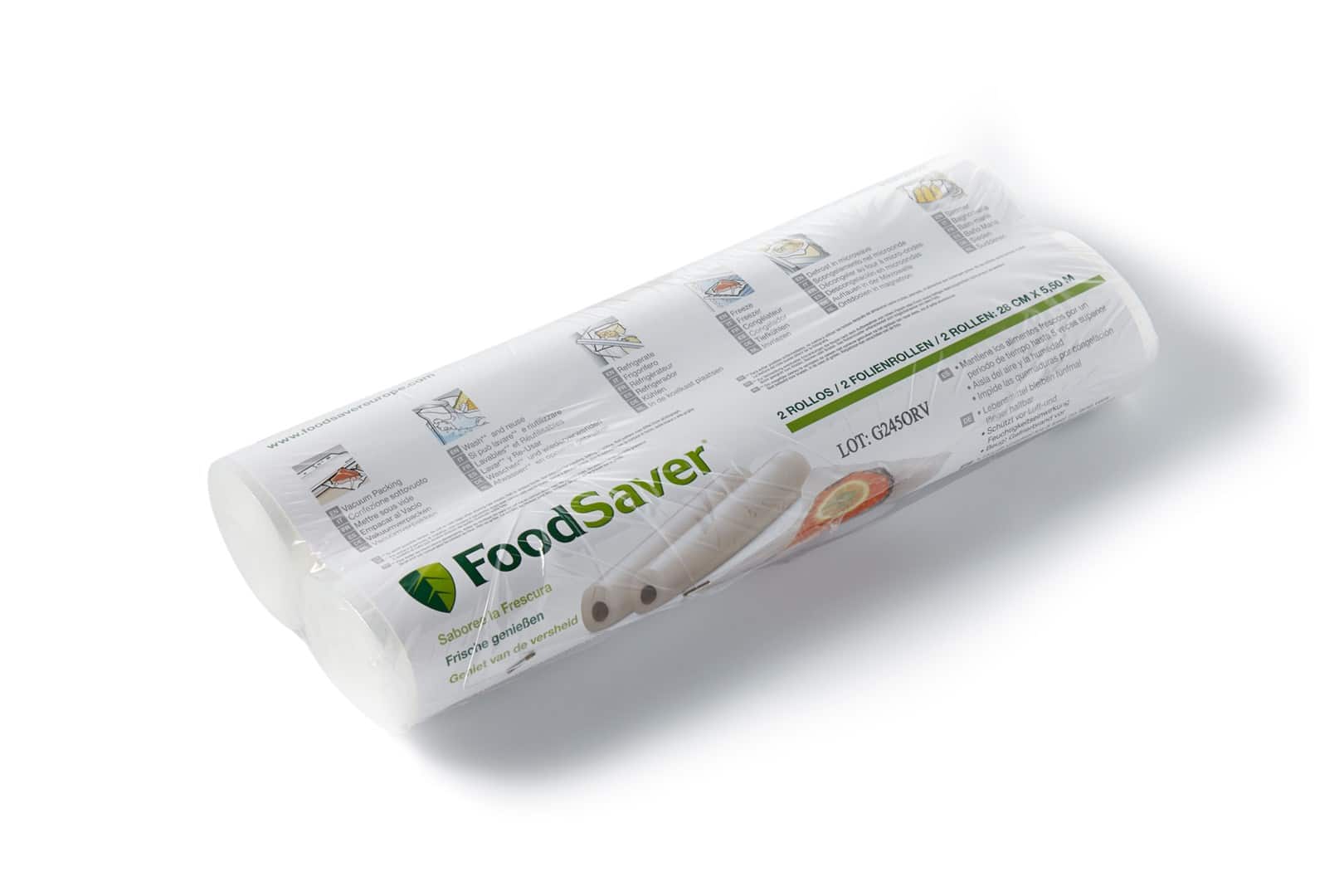 Worki do próżniowego pakowania żywności FoodSaver FSR2802-I (2 rolki; 28 cm x 5,5m) — zdjęcie 1 z 4